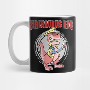 Firesaurus Rex T-Rex Dinosaur Firefighter for Kids Mug